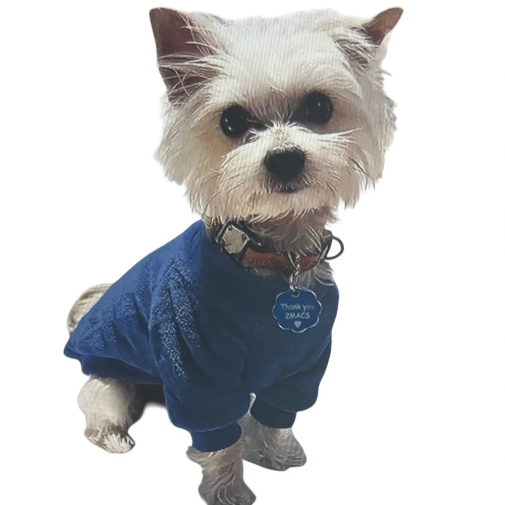 NWOT Dog Sweater 2-Pack | Soft & Warm Pet Jackets (Blue & Gray)